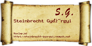 Steinbrecht Györgyi névjegykártya